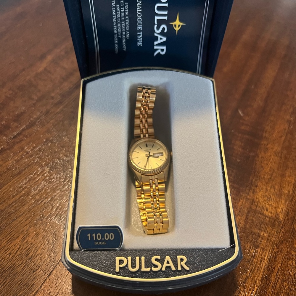 Gold Pulsar Watch in box